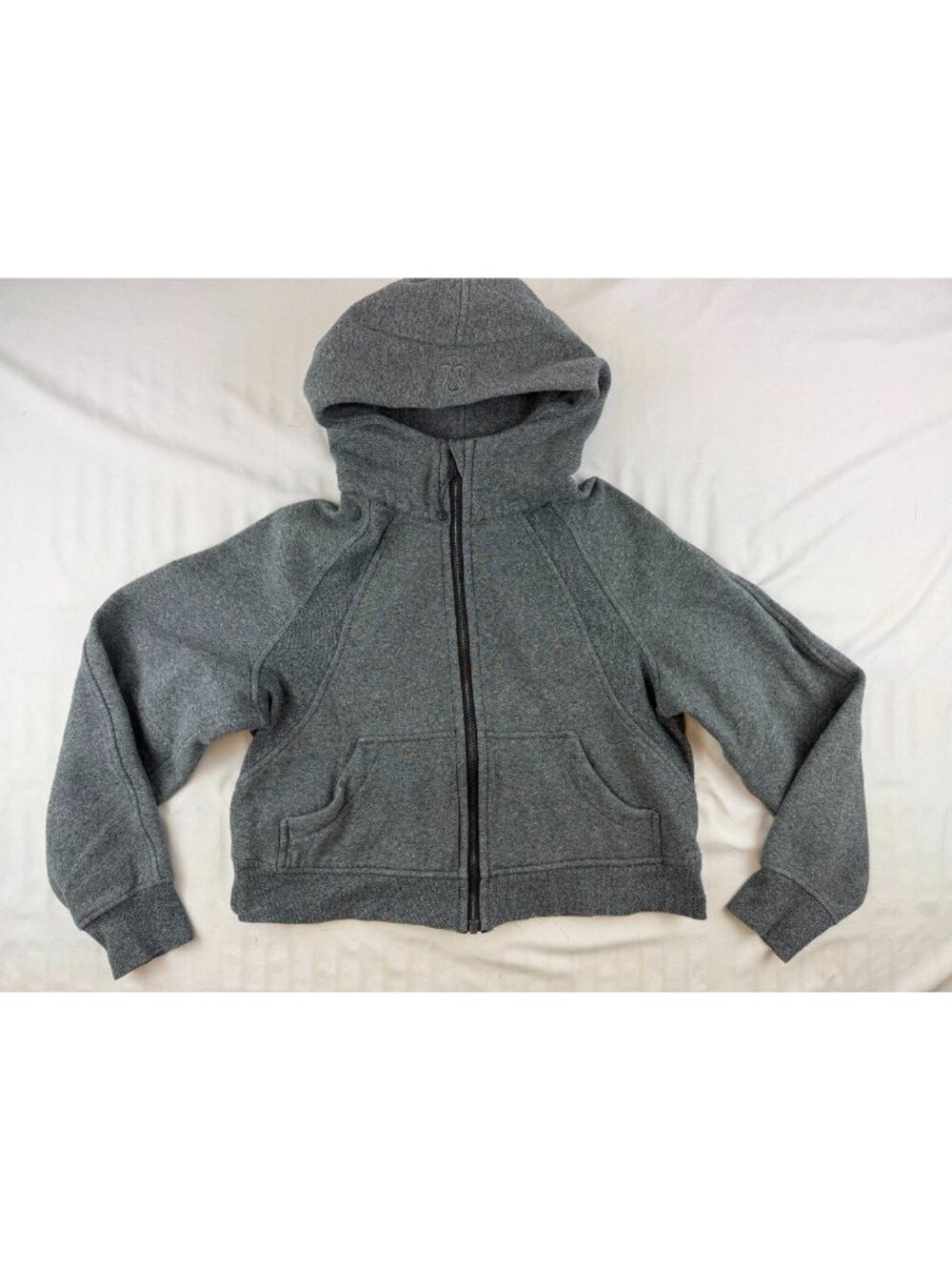 LULULEMON Scuba Oversized Zip Hoodie XS/S Heathered Speckled Gray